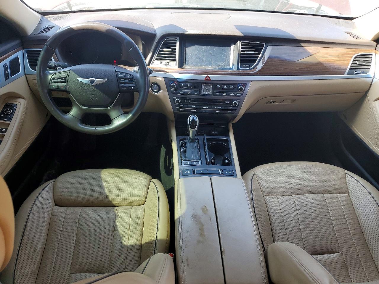 2015 Hyundai Genesis 3.8l Burgundy vin: KMHGN4JE8FU020544