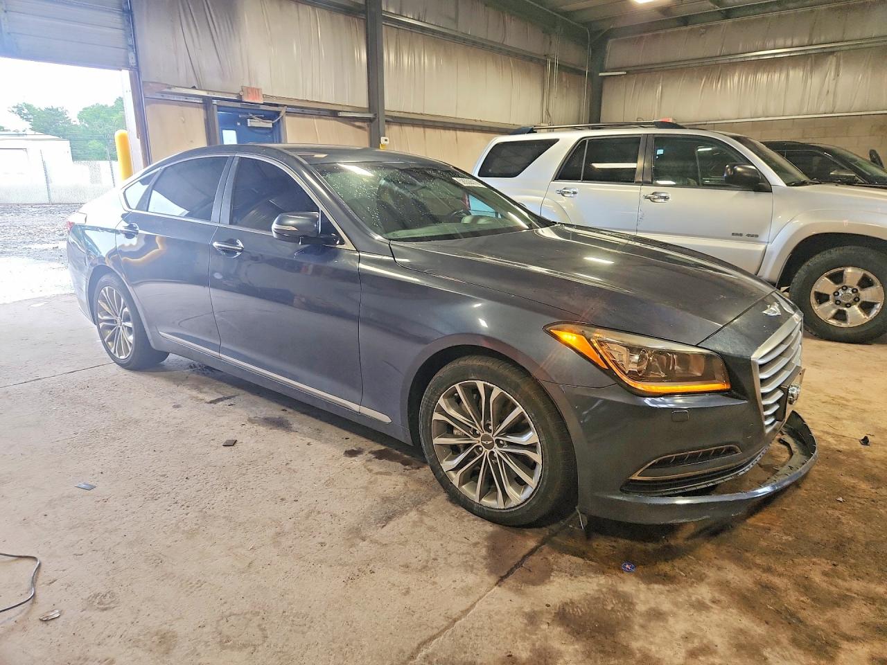 2015 Hyundai Genesis 3.8l Blue vin: KMHGN4JE8FU024576