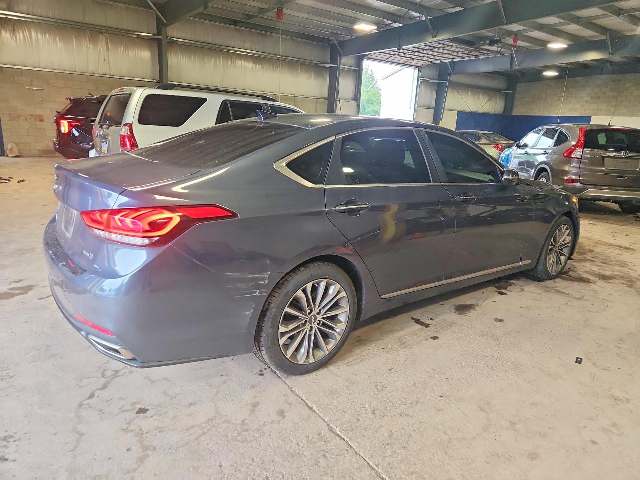 2015 Hyundai Genesis 3.8l Blue vin: KMHGN4JE8FU024576