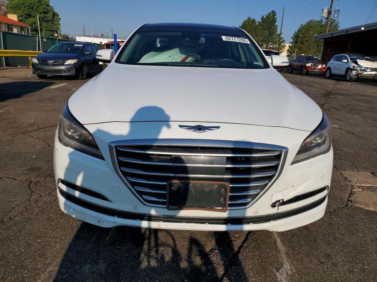 2015 Hyundai Genesis 3.8l Белый vin: KMHGN4JE8FU033987
