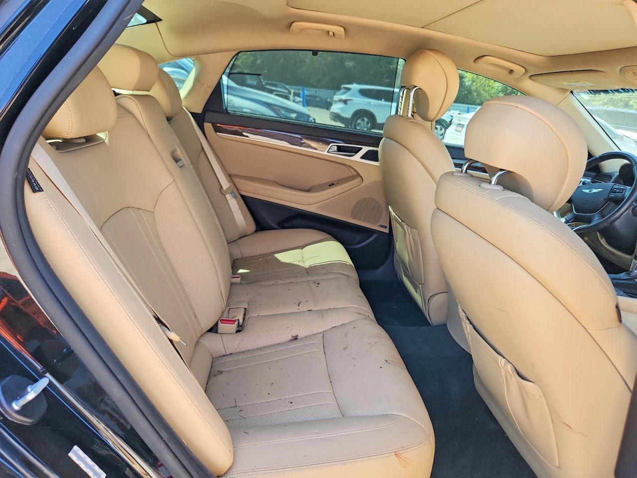 2015 Hyundai Genesis 3.8l Black vin: KMHGN4JE8FU054595