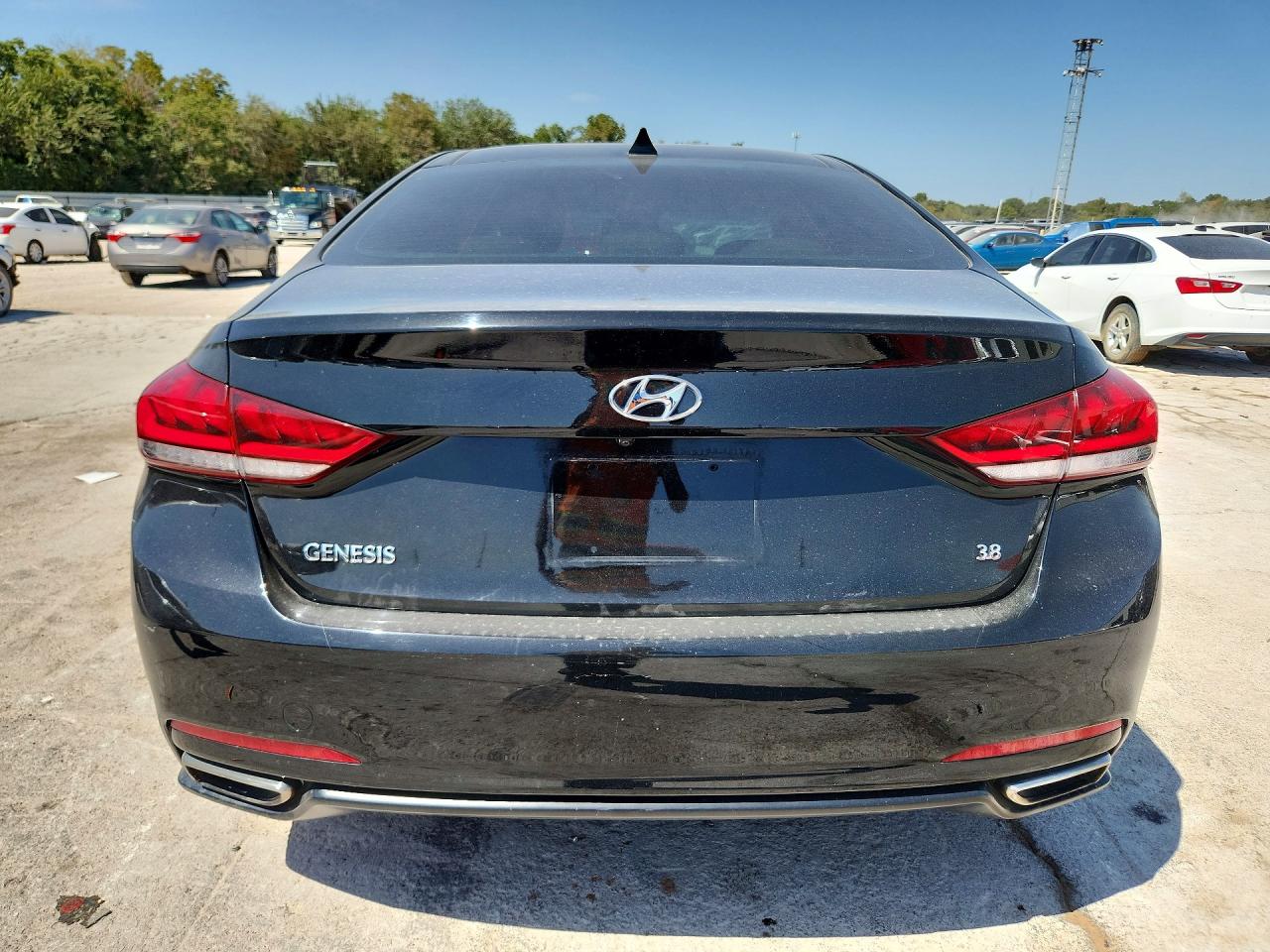 2015 Hyundai Genesis 3.8l Black vin: KMHGN4JE8FU054595