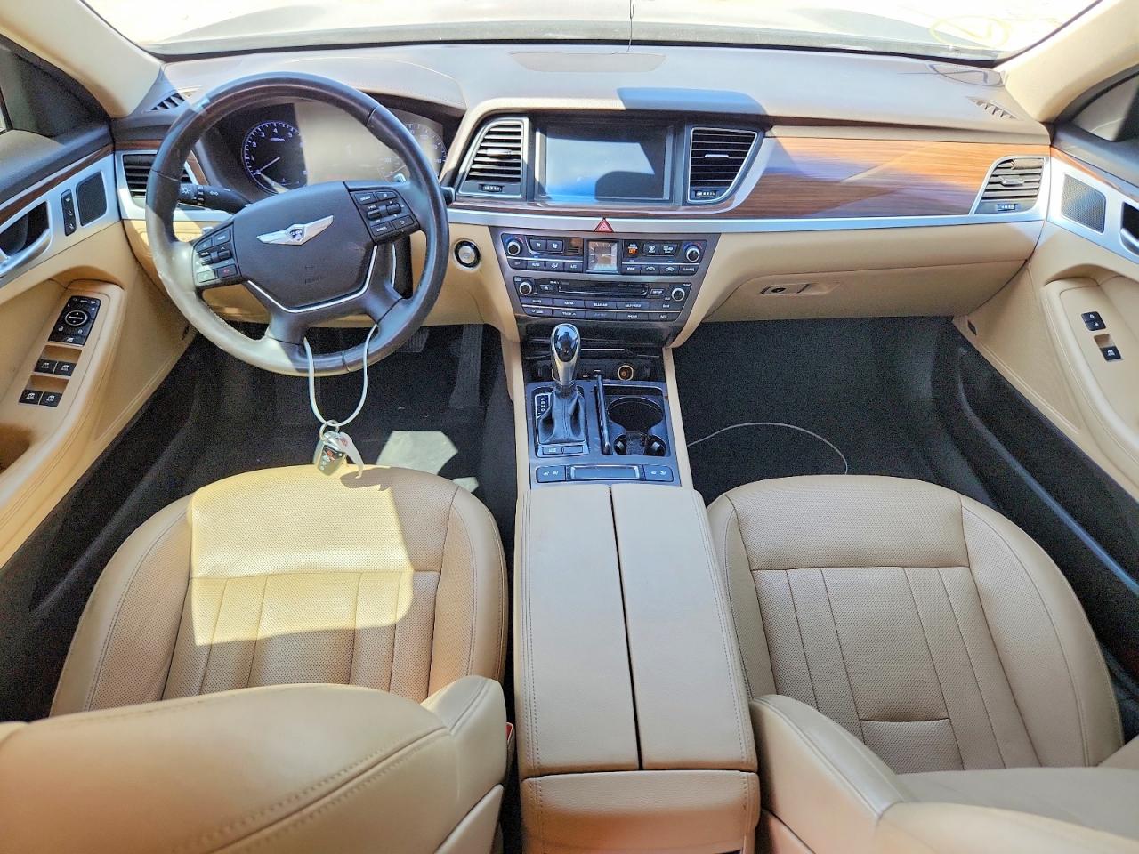 2015 Hyundai Genesis 3.8l Black vin: KMHGN4JE8FU054595