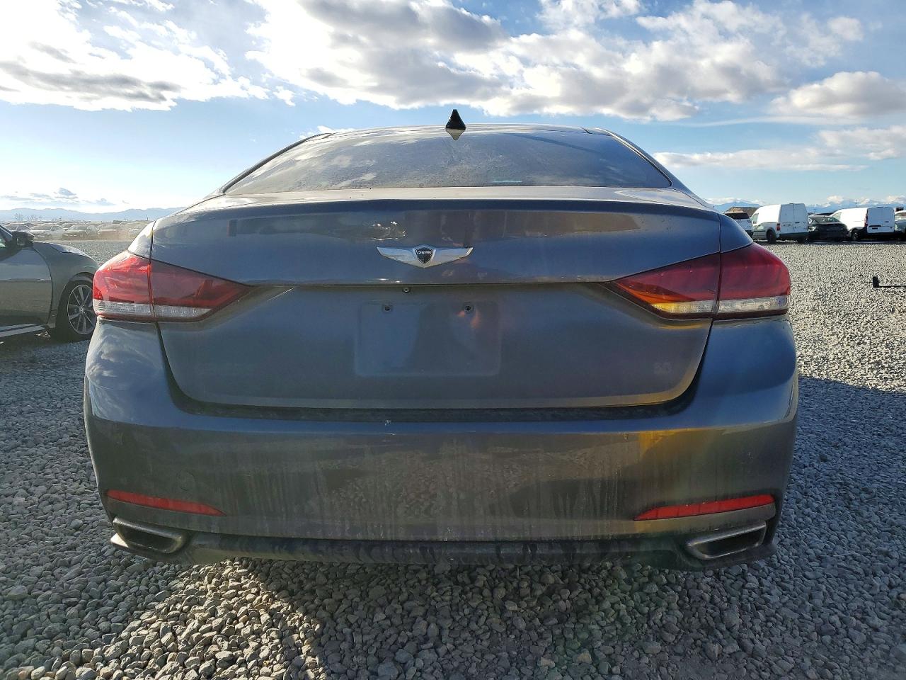 2015 Hyundai Genesis 3.8l Gray vin: KMHGN4JE8FU068447