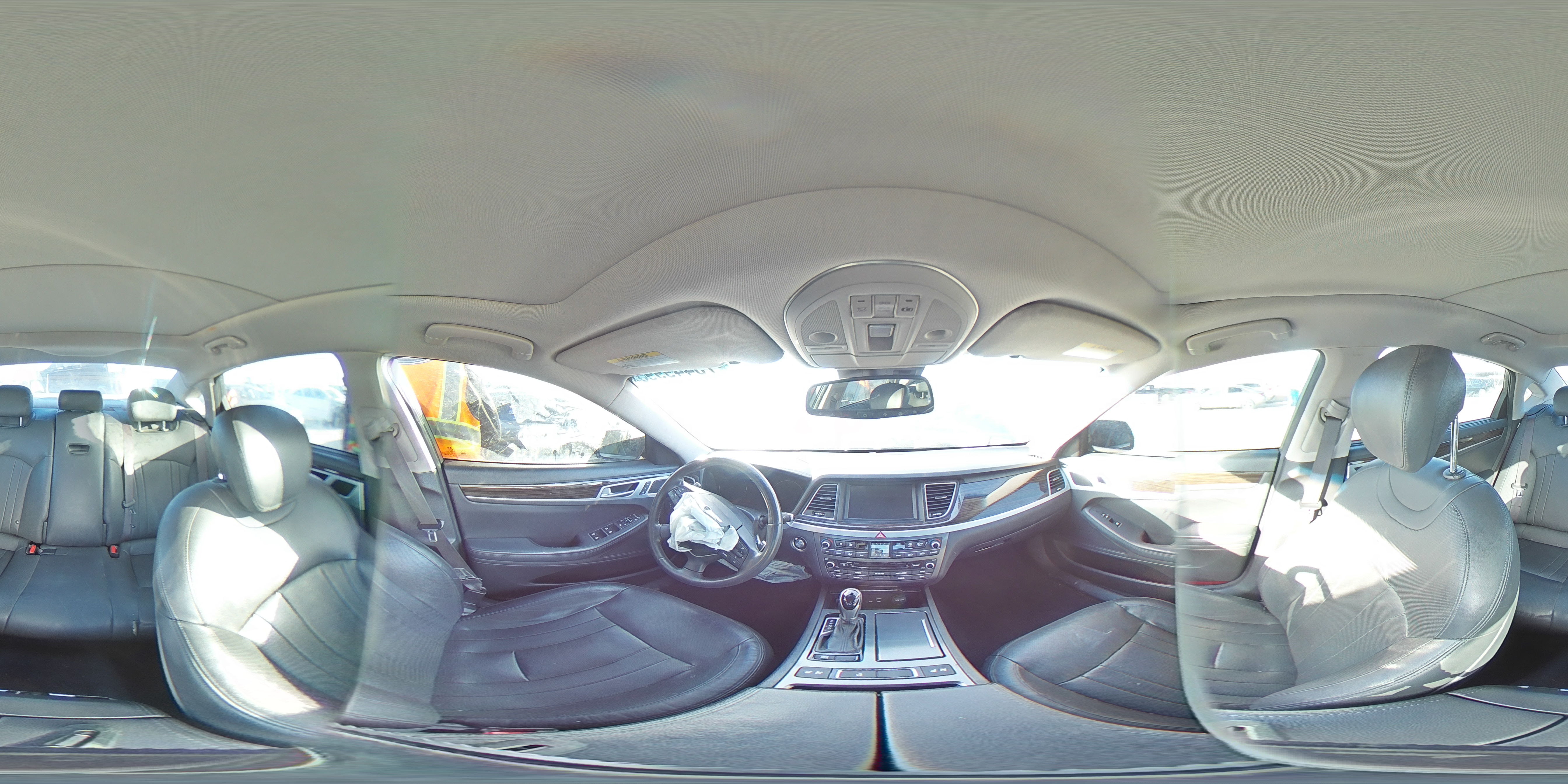 2015 Hyundai Genesis 3.8l Gray vin: KMHGN4JE8FU068447