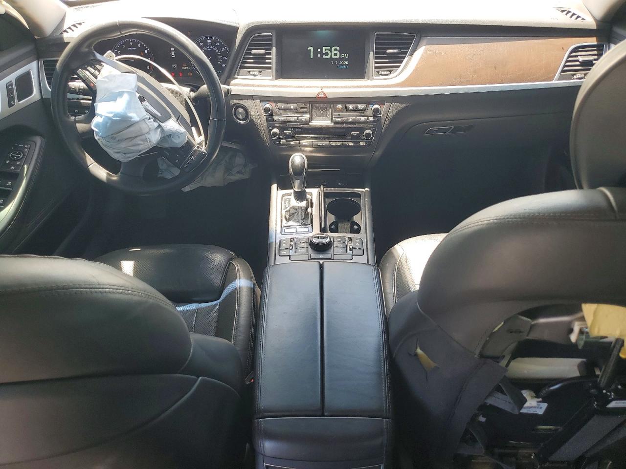 2015 Hyundai Genesis 3.8l White vin: KMHGN4JE8FU071056