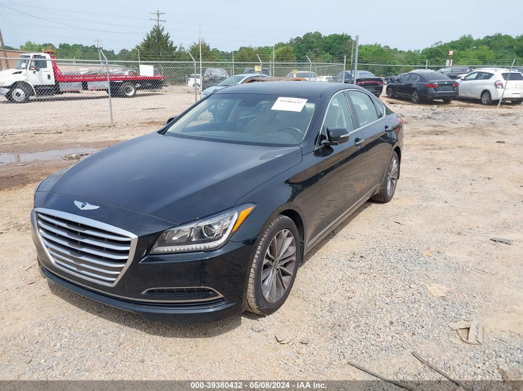 2015 Hyundai Genesis 3.8 Black vin: KMHGN4JE8FU080257