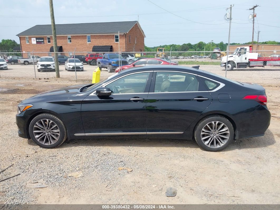 2015 Hyundai Genesis 3.8 Black vin: KMHGN4JE8FU080257
