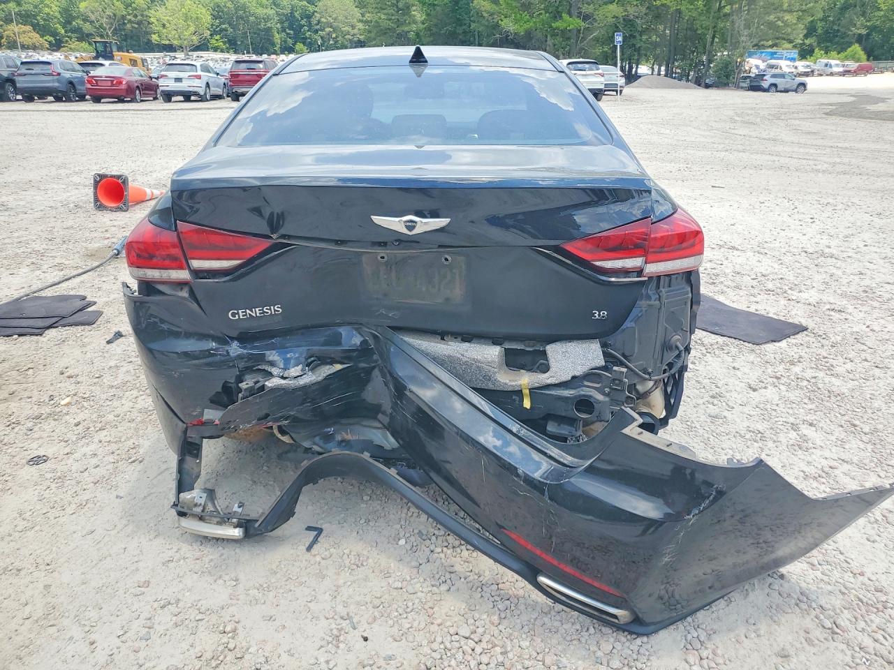 2015 Hyundai Genesis 3.8l Black vin: KMHGN4JE8FU080257