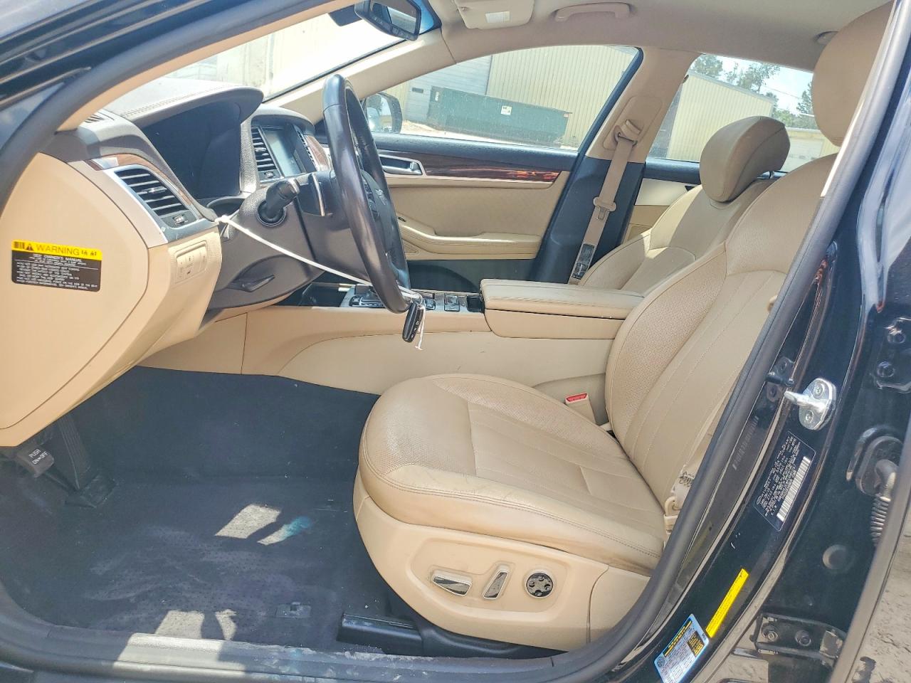 2015 Hyundai Genesis 3.8l Black vin: KMHGN4JE8FU080257