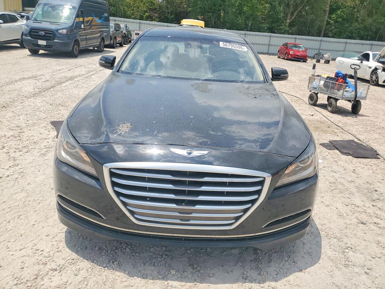 2015 Hyundai Genesis 3.8l Black vin: KMHGN4JE8FU080257