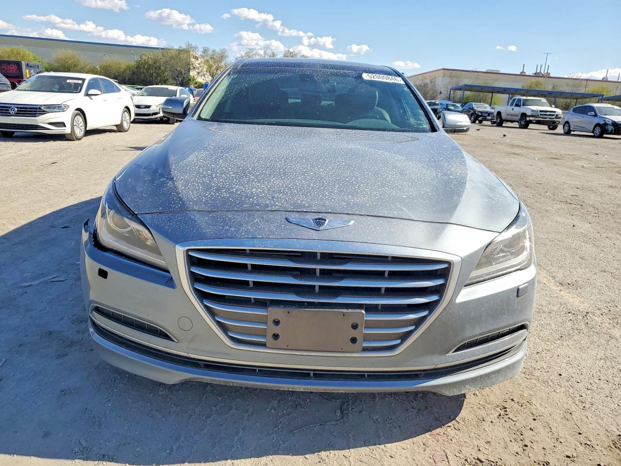2015 Hyundai Genesis 3.8l Серый vin: KMHGN4JE8FU092103