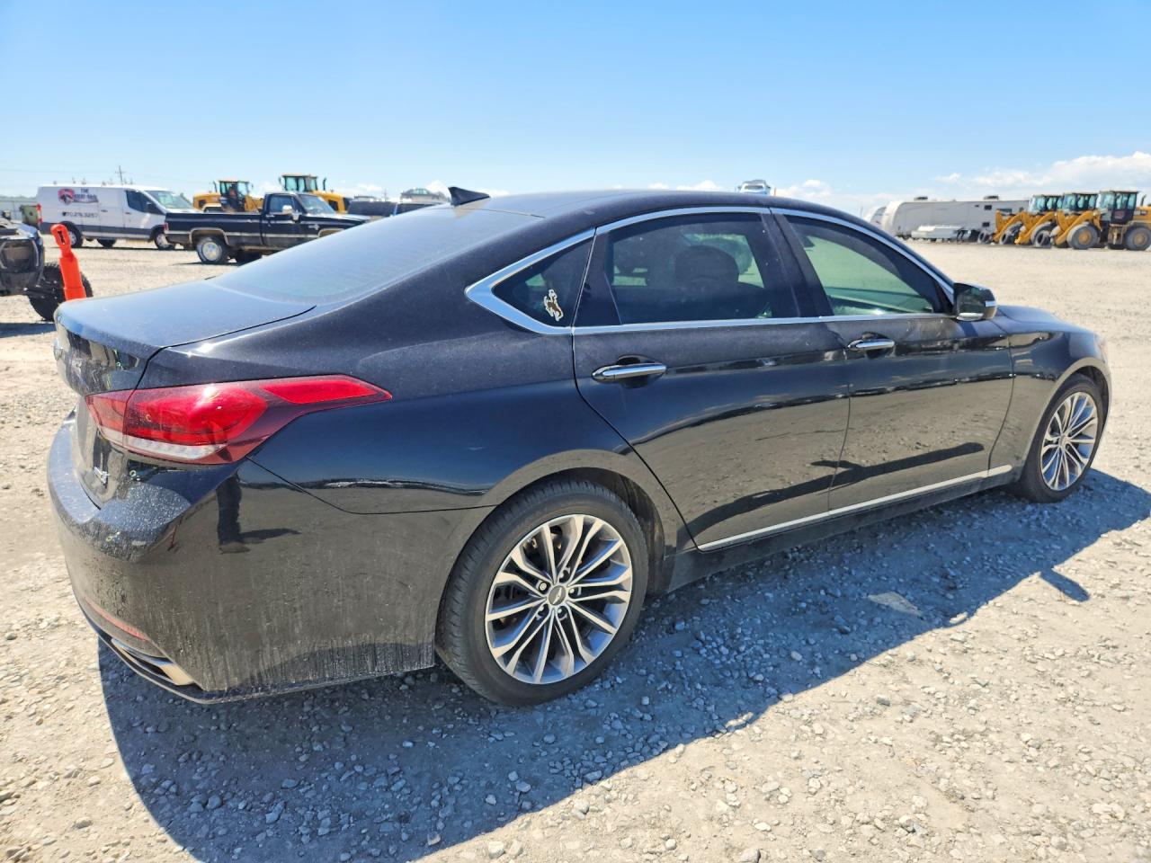 2015 Hyundai Genesis 3.8l Black vin: KMHGN4JE9FU017104