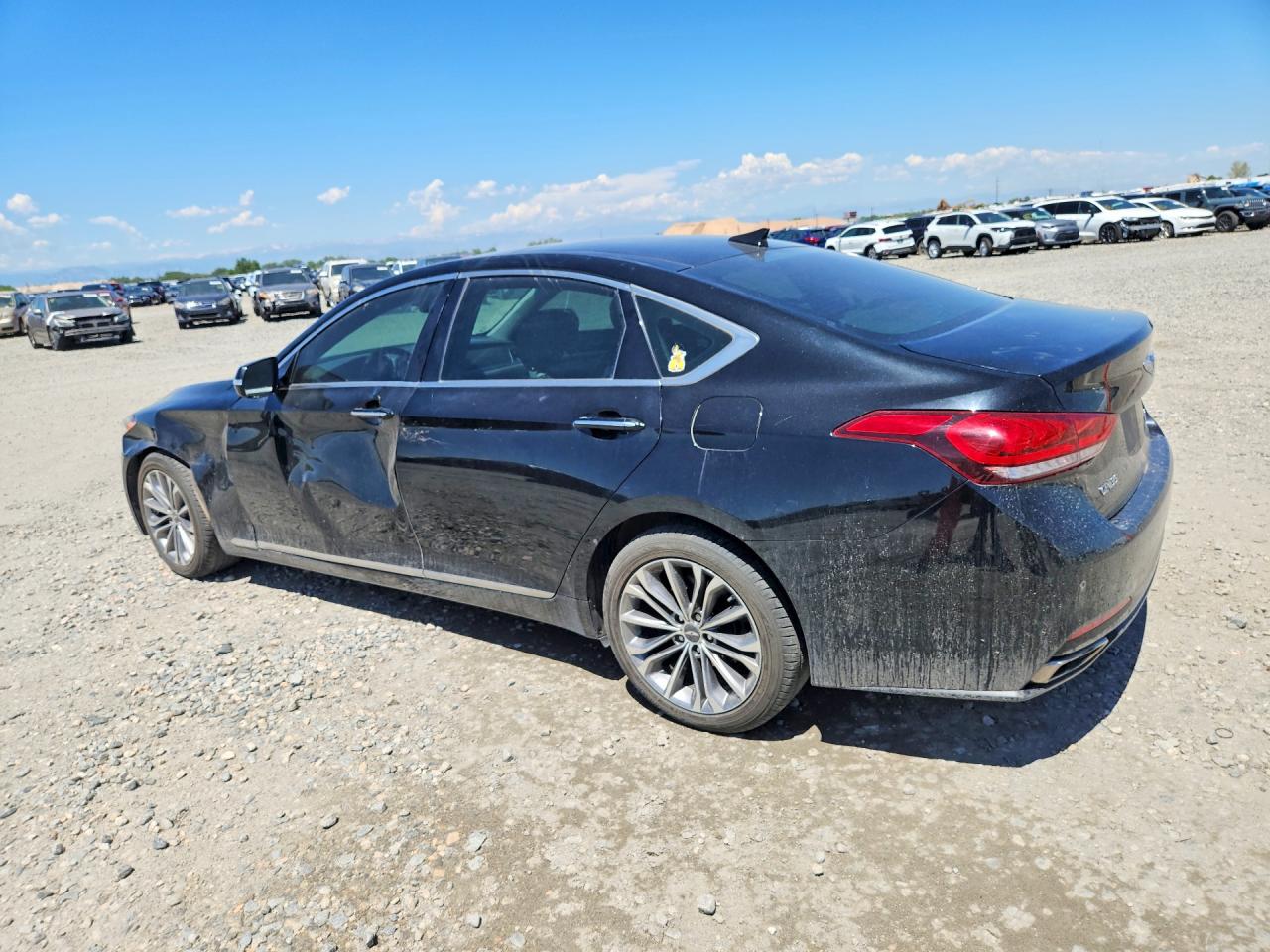 2015 Hyundai Genesis 3.8l Black vin: KMHGN4JE9FU017104