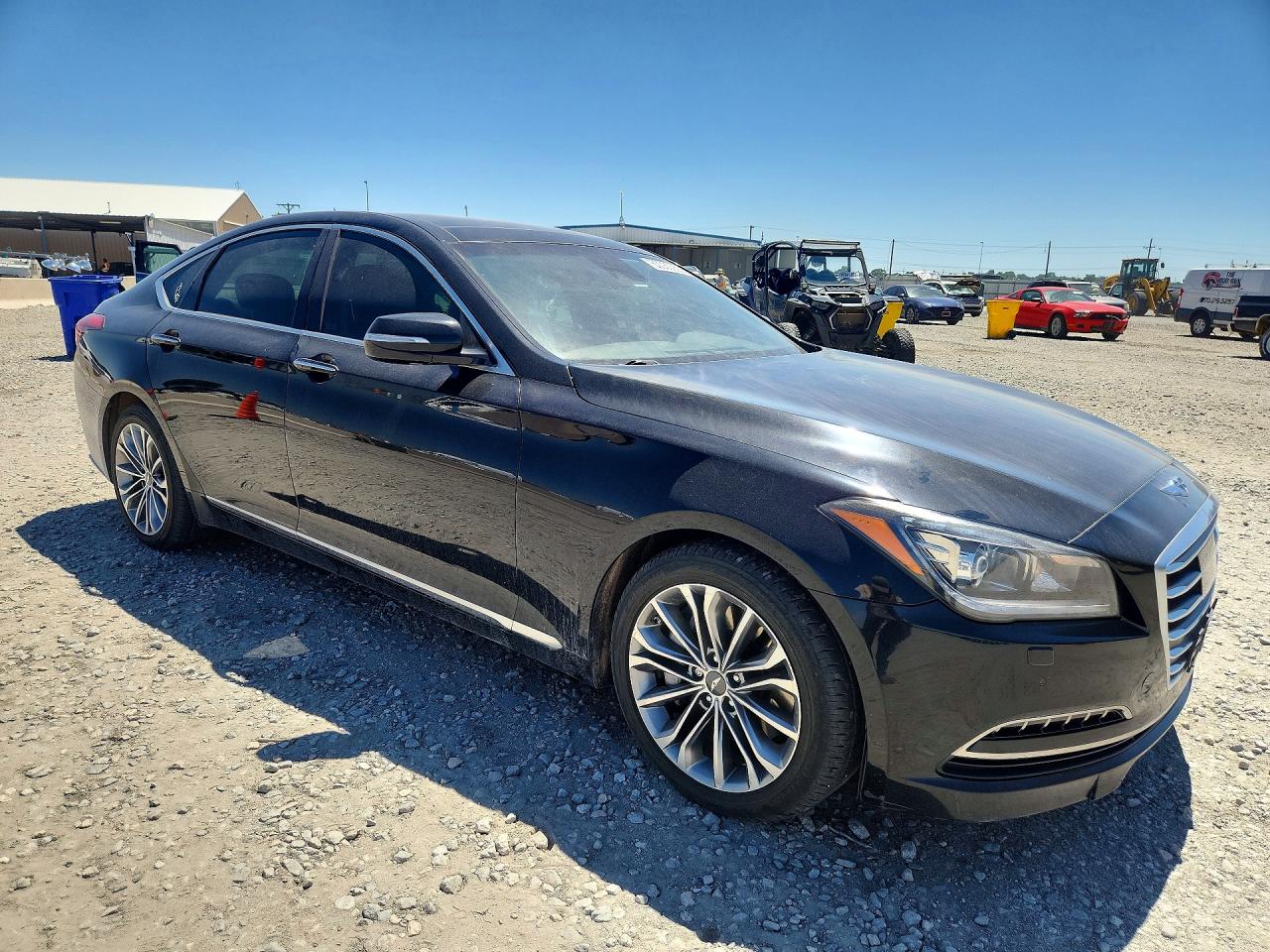 2015 Hyundai Genesis 3.8l Black vin: KMHGN4JE9FU017104