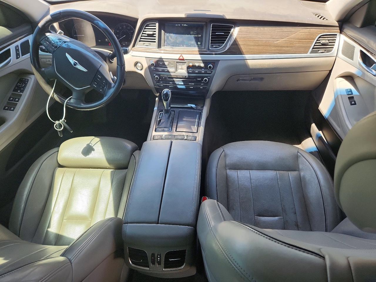2015 Hyundai Genesis 3.8l Black vin: KMHGN4JE9FU017104