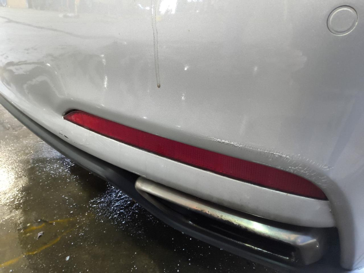 2015 Hyundai Genesis 3.8l Silver vin: KMHGN4JE9FU021914 Damage: Rear Bumper/Cover, Scraped, 5 To 6 Inches
