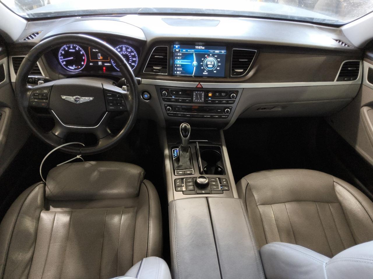 2015 Hyundai Genesis 3.8l Silver vin: KMHGN4JE9FU021914 Damage: Stereo, Inoperable, Repair Required