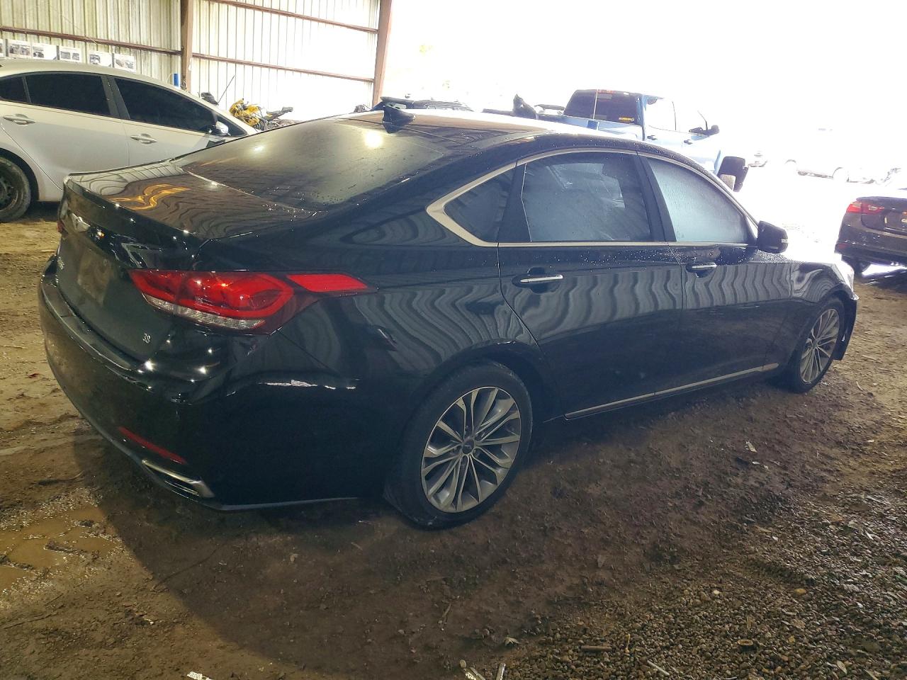 2015 Hyundai Genesis 3.8l Черный vin: KMHGN4JE9FU091347