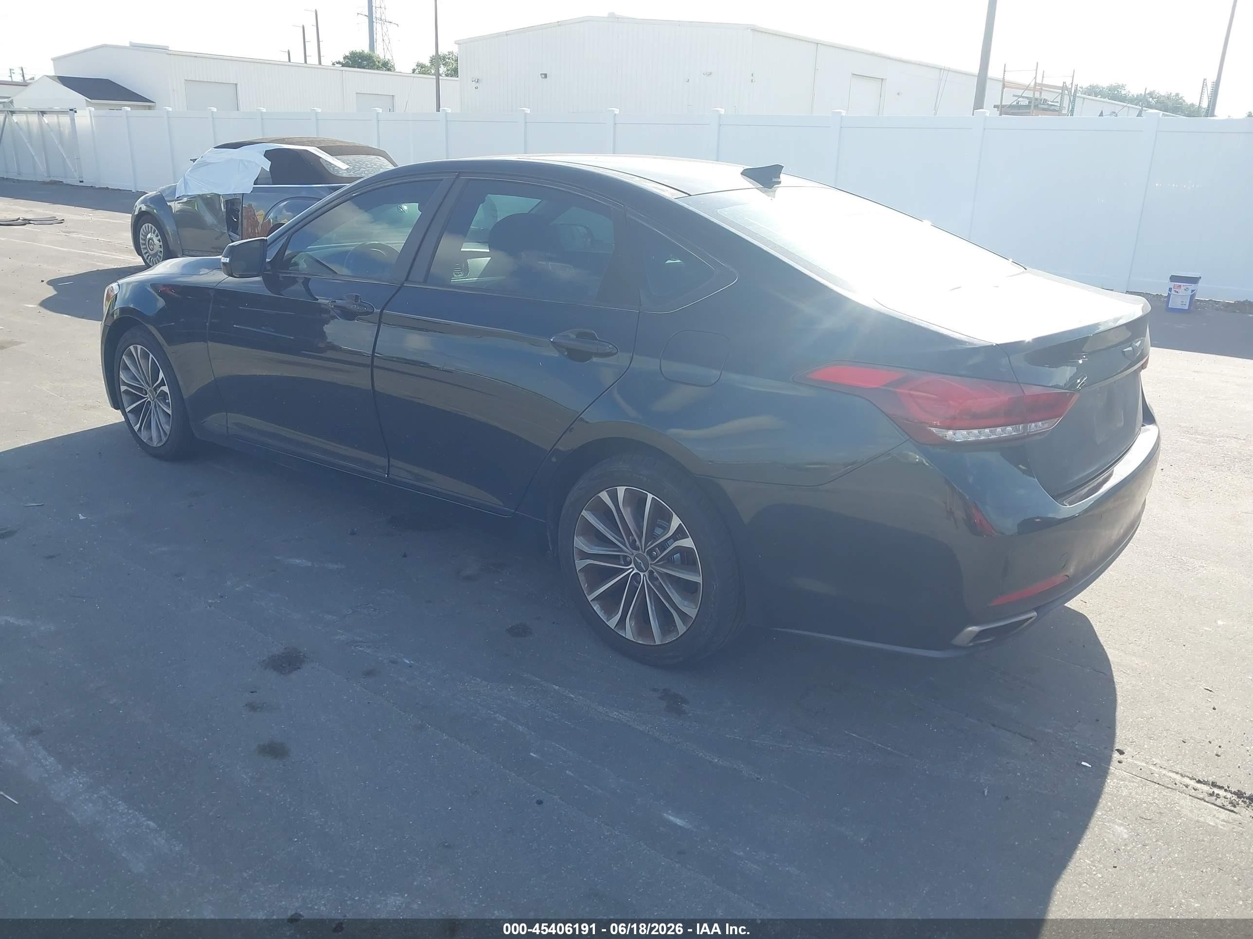 2015 Hyundai Genesis 3.8 Black vin: KMHGN4JE9FU103545