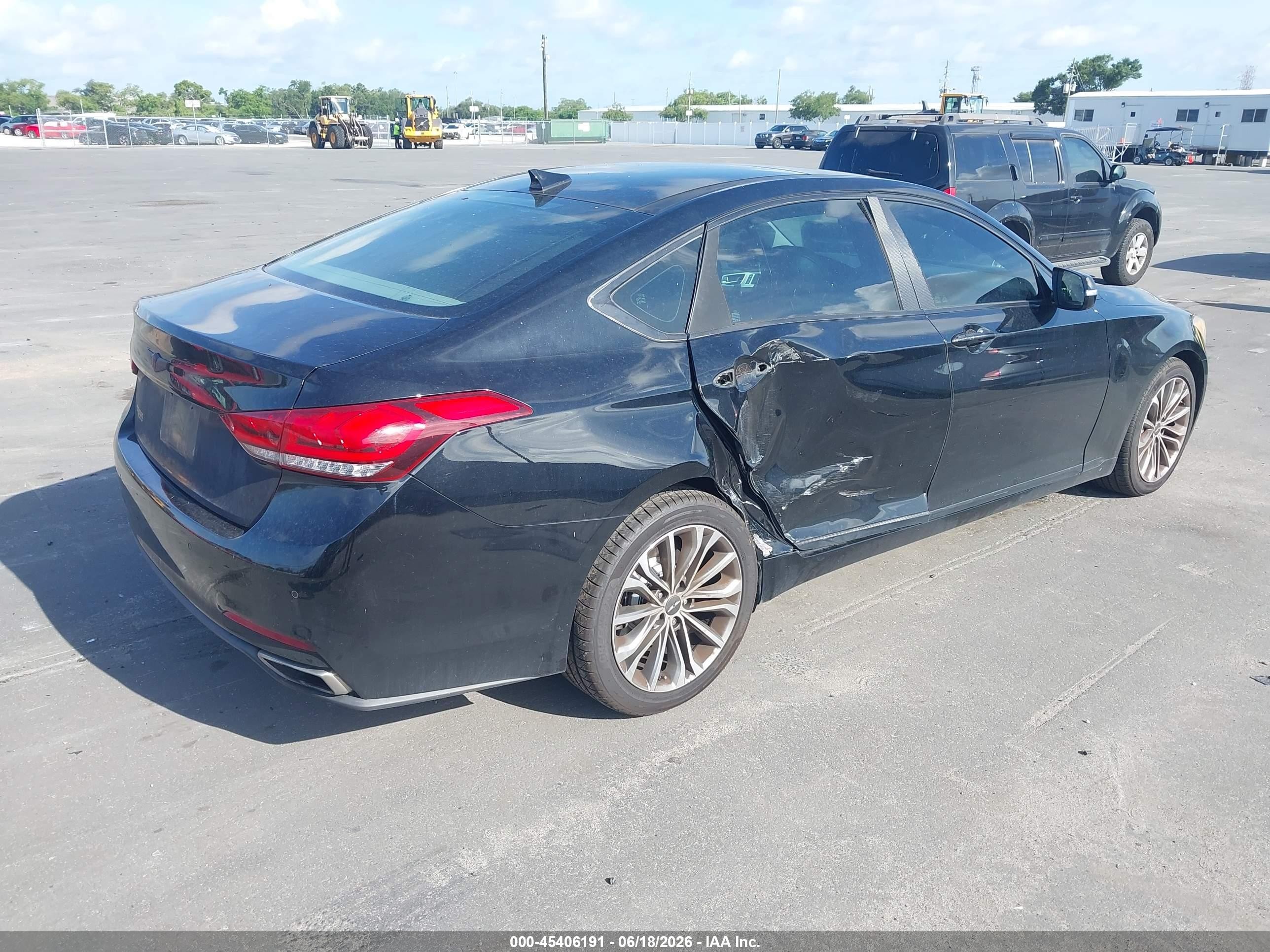 2015 Hyundai Genesis 3.8 Black vin: KMHGN4JE9FU103545