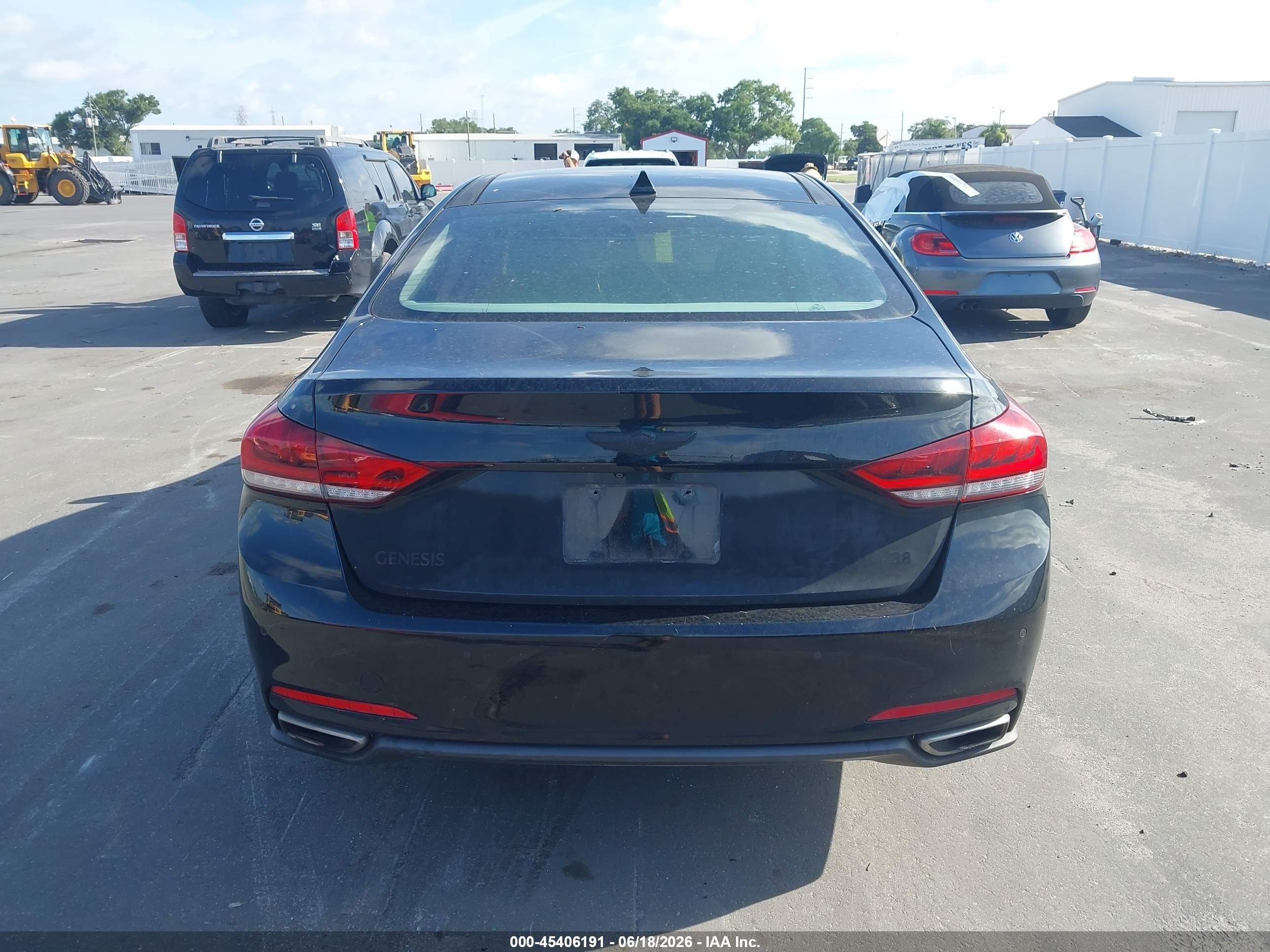 2015 Hyundai Genesis 3.8 Black vin: KMHGN4JE9FU103545