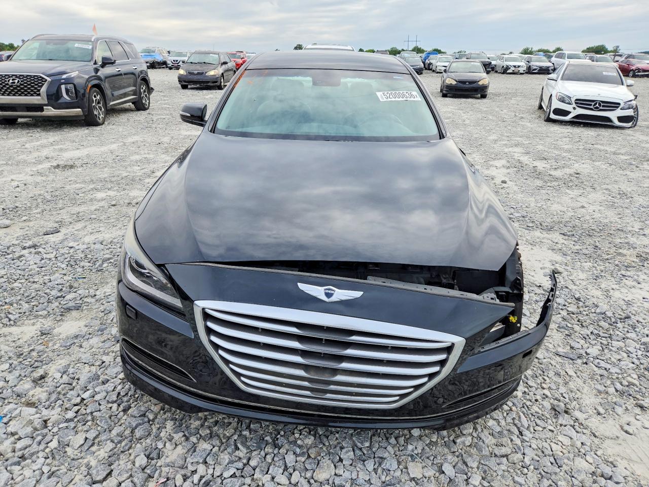2016 Hyundai Genesis 3.8l Black vin: KMHGN4JE9GU121786