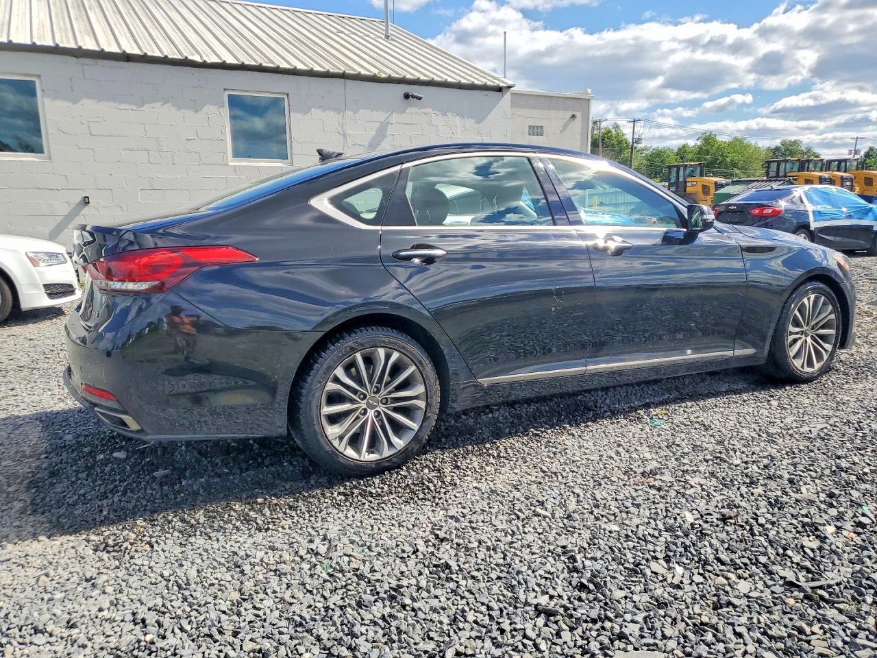 2015 Hyundai Genesis 3.8l Black vin: KMHGN4JEXFU019055