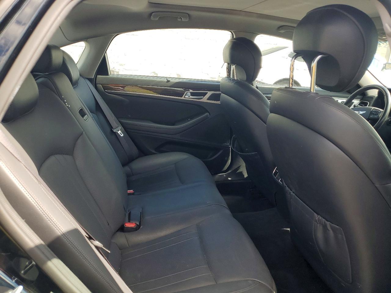2015 Hyundai Genesis 3.8l Black vin: KMHGN4JEXFU019055