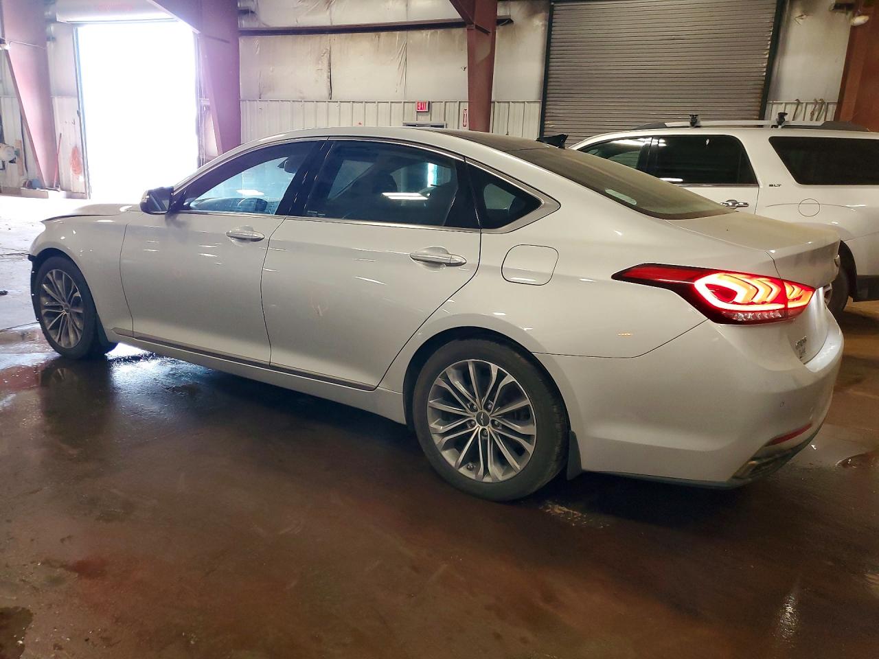2015 Hyundai Genesis 3.8l Silver vin: KMHGN4JEXFU022845