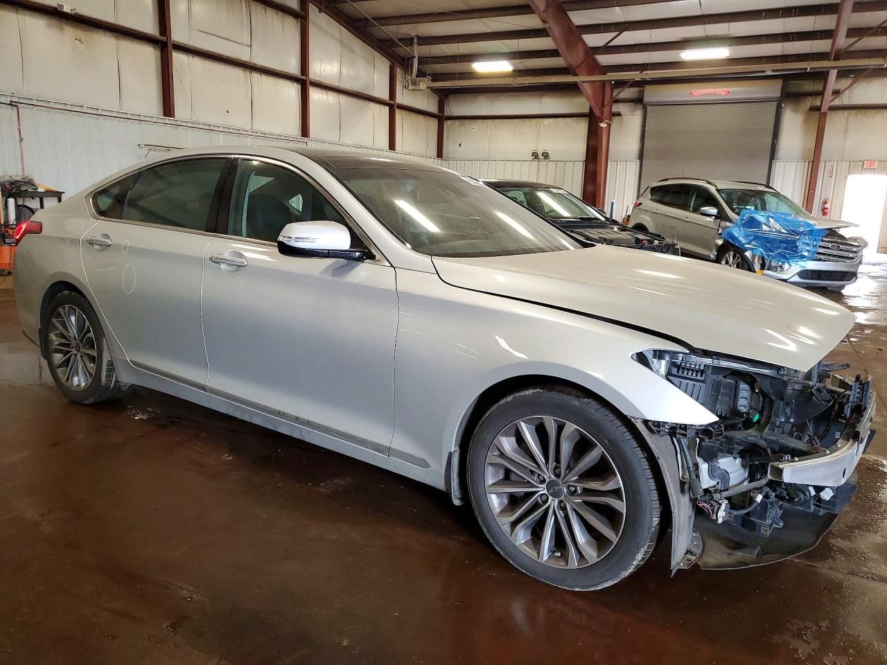 2015 Hyundai Genesis 3.8l Silver vin: KMHGN4JEXFU022845