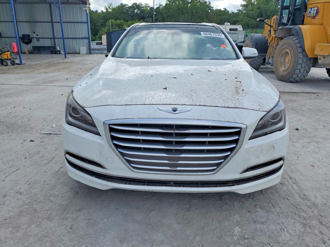 2015 Hyundai Genesis 3.8l White vin: KMHGN4JEXFU027480