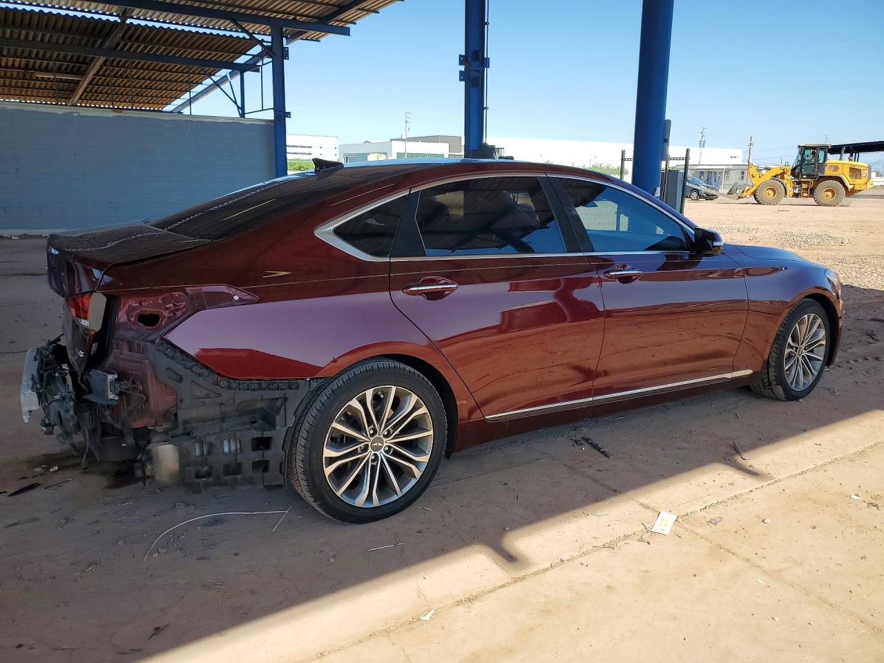 2015 Hyundai Genesis 3.8l Burgundy vin: KMHGN4JEXFU028063