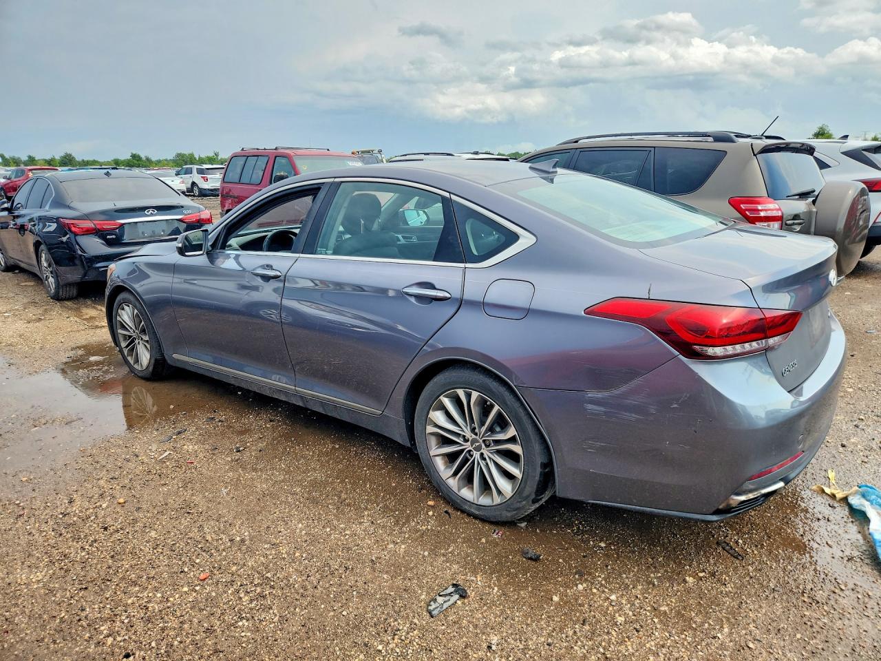 2015 Hyundai Genesis 3.8l Gray vin: KMHGN4JEXFU036180