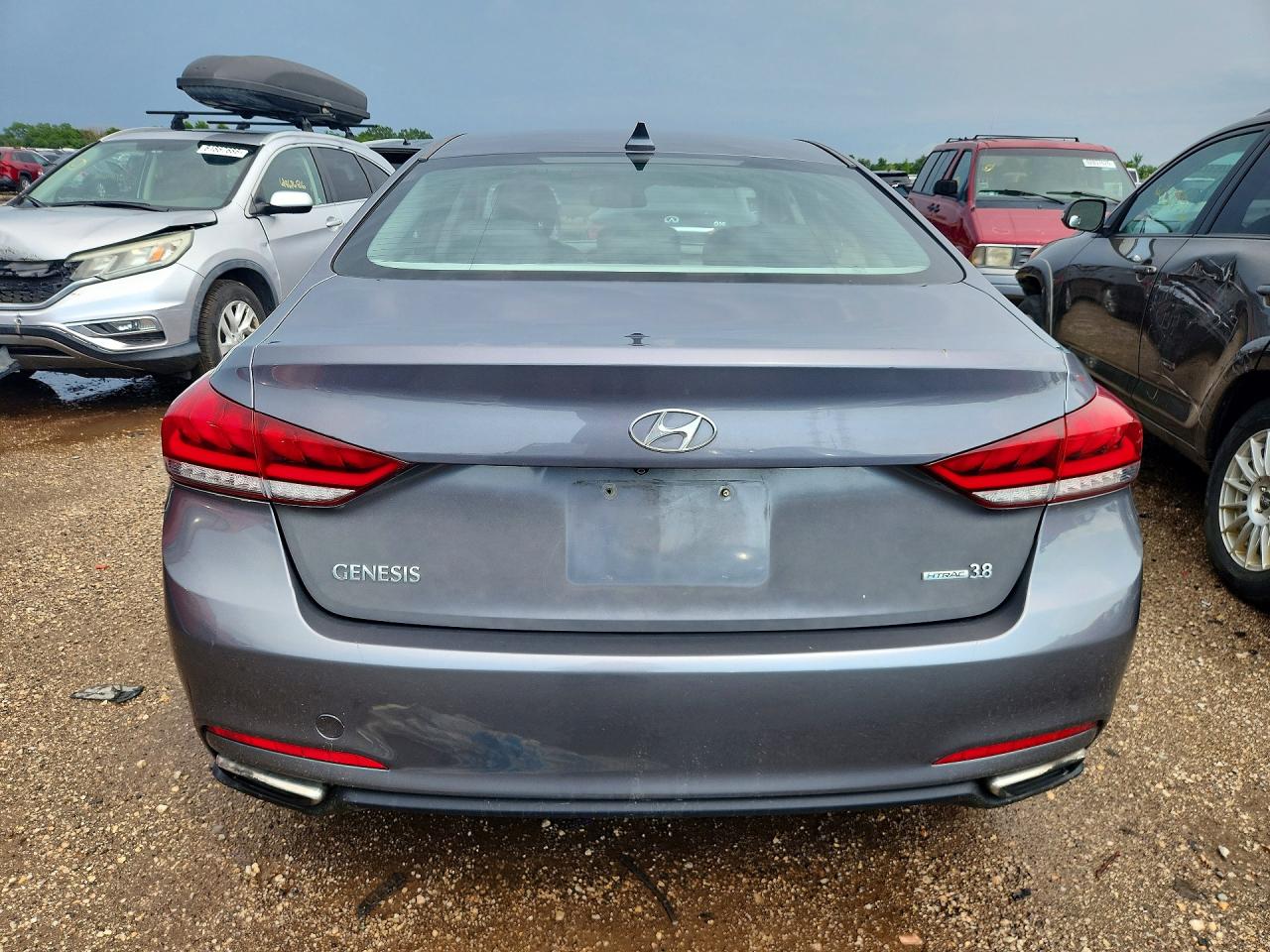 2015 Hyundai Genesis 3.8l Gray vin: KMHGN4JEXFU036180