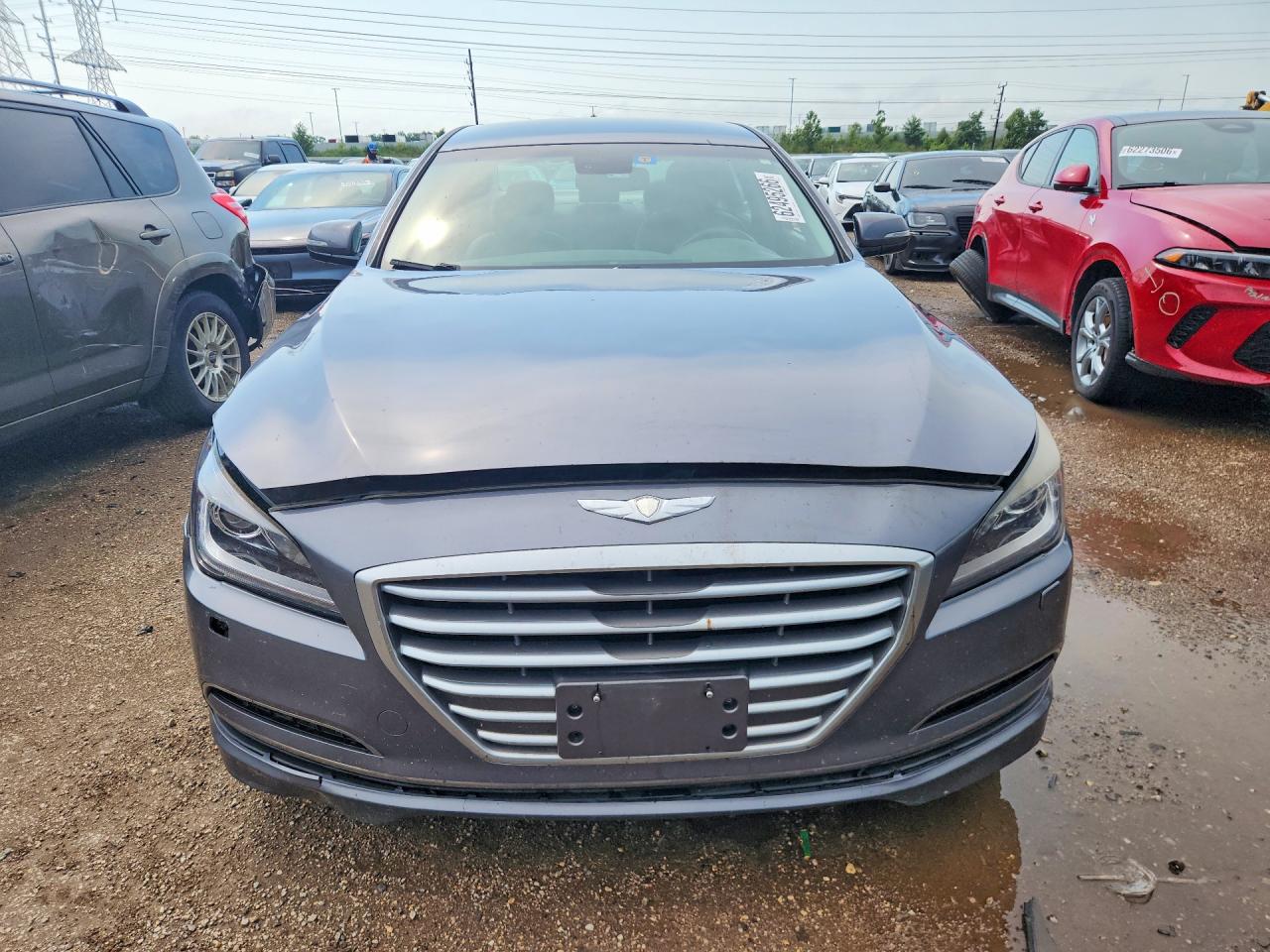 2015 Hyundai Genesis 3.8l Gray vin: KMHGN4JEXFU036180