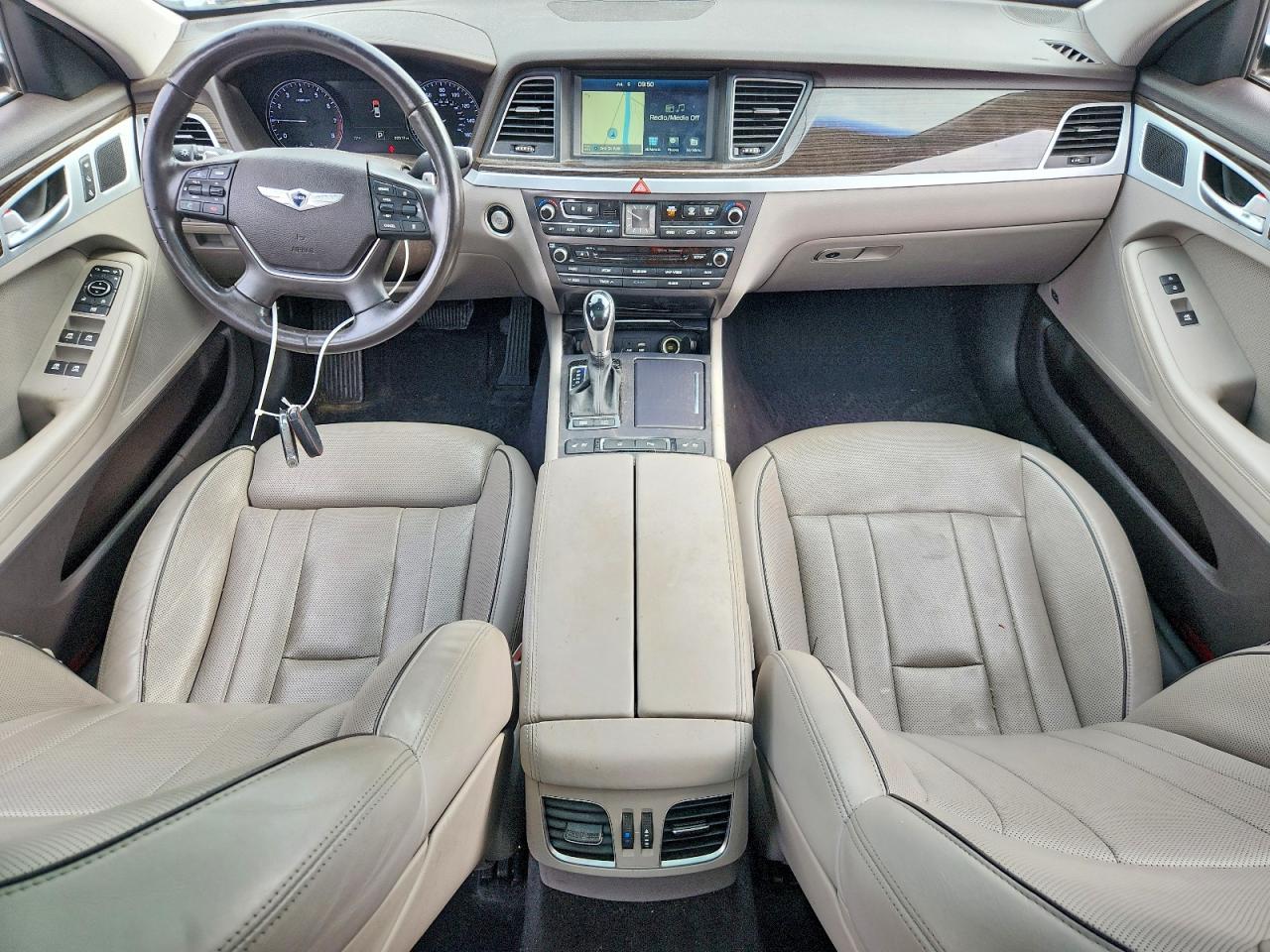 2015 Hyundai Genesis 3.8l Silver vin: KMHGN4JEXFU039113