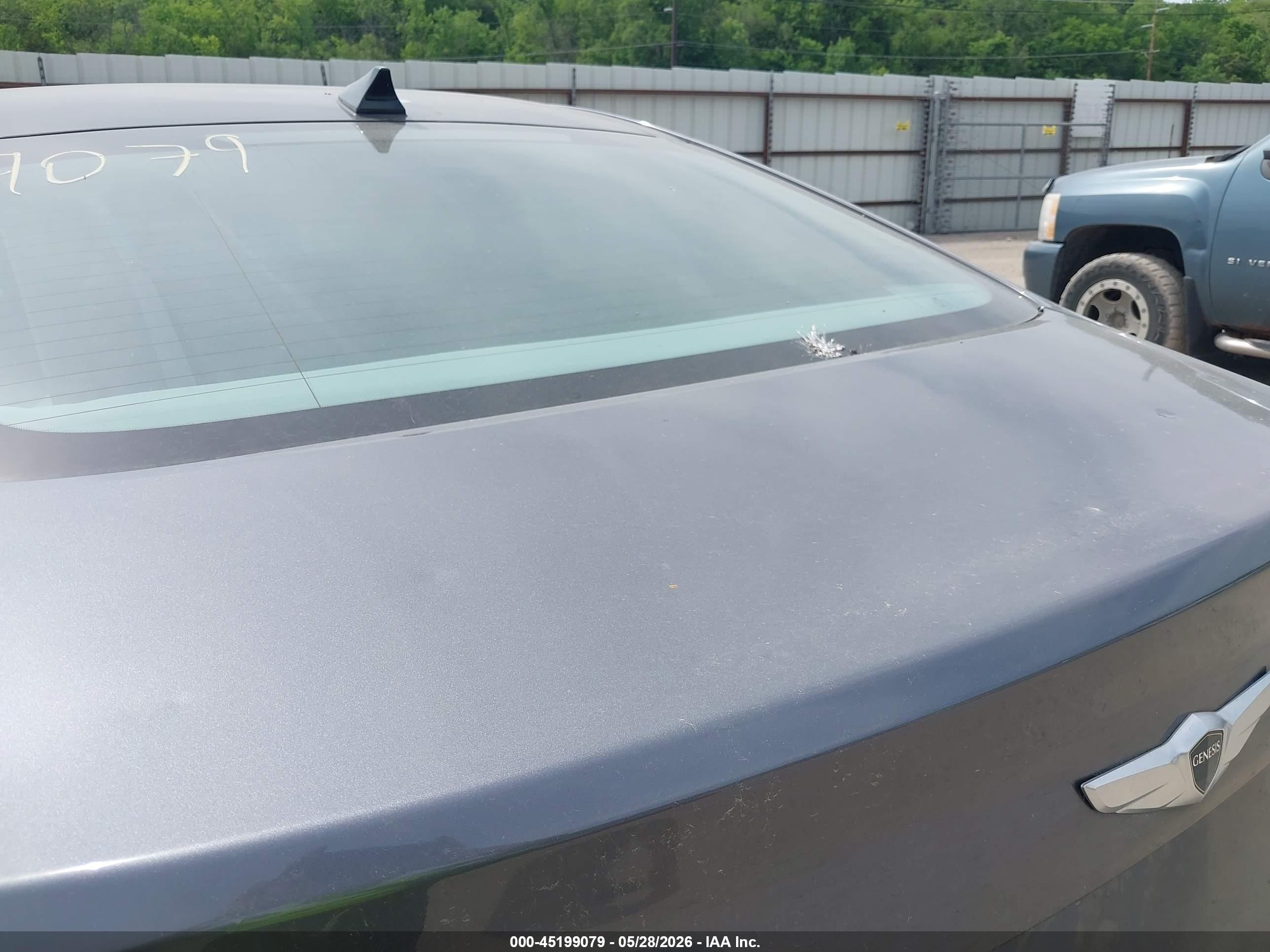 2015 Hyundai Genesis 3.8 Серый vin: KMHGN4JEXFU048748