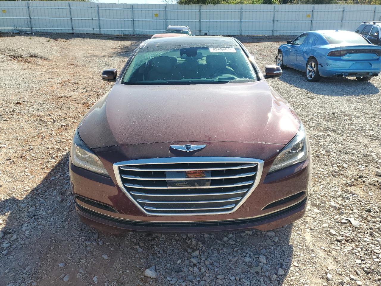 2015 Hyundai Genesis 3.8l Maroon vin: KMHGN4JEXFU063993