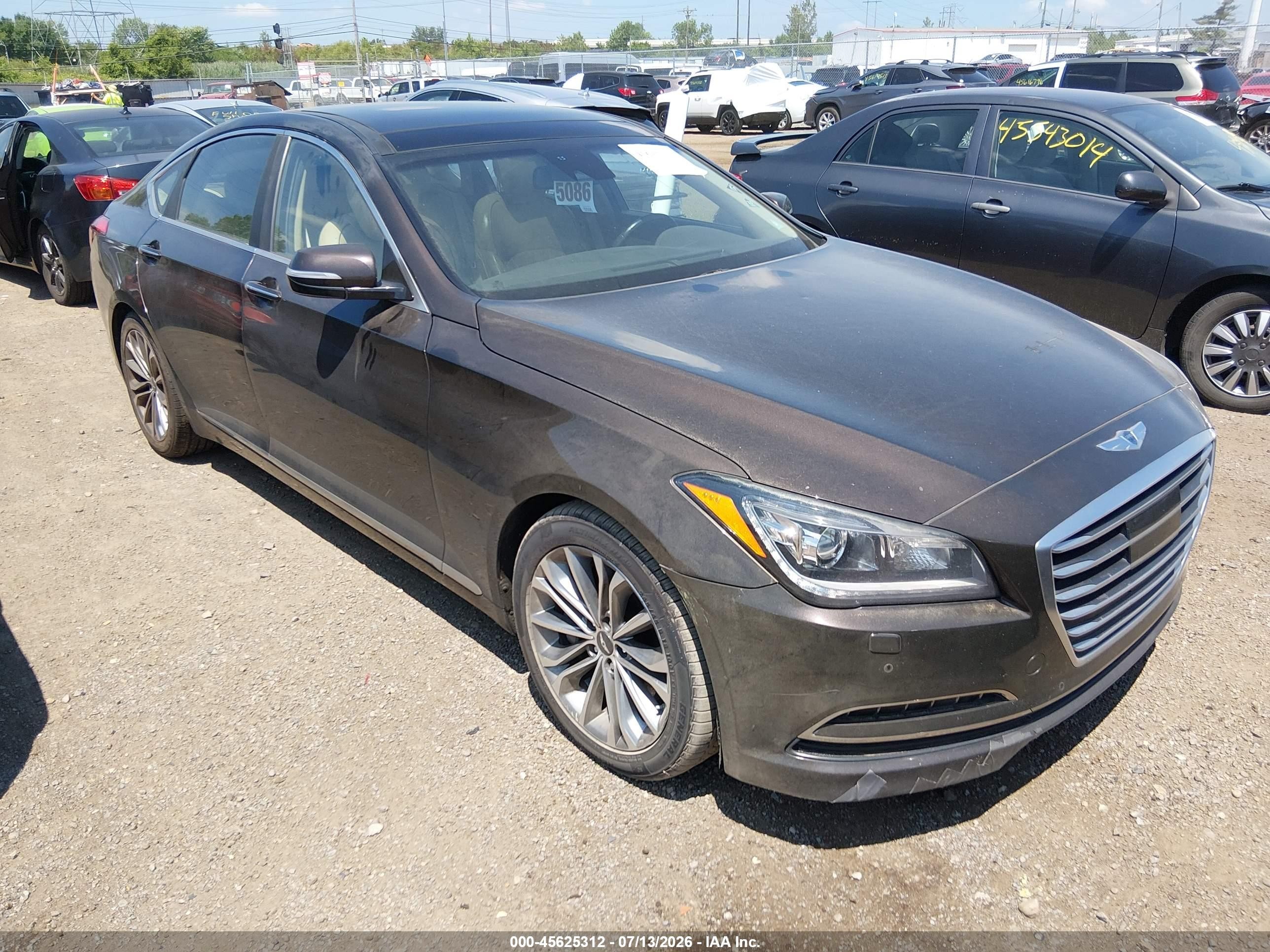 2015 Hyundai Genesis 3.8 Champagne vin: KMHGN4JEXFU064318