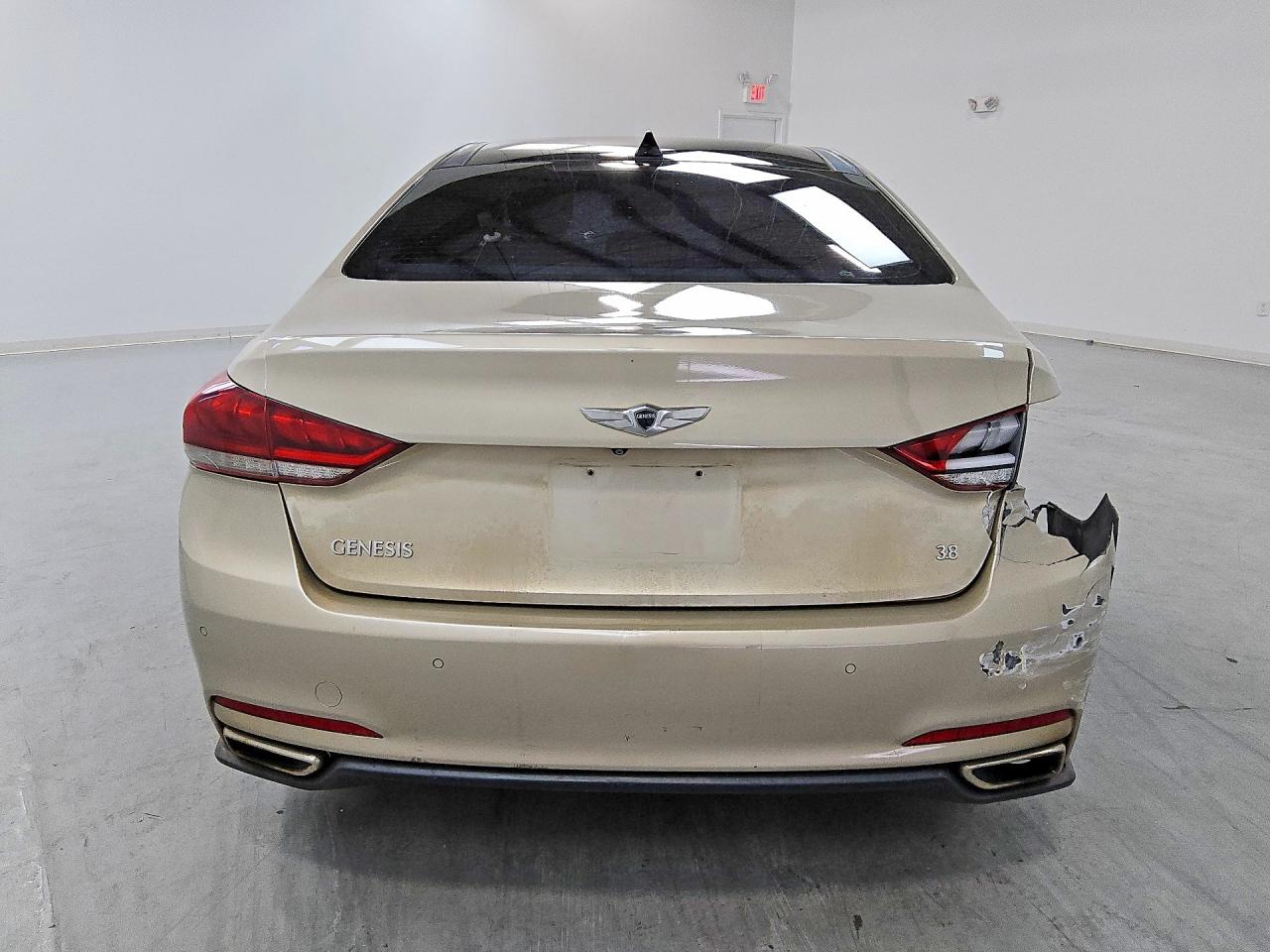 2015 Hyundai Genesis 3.8l Бежевый vin: KMHGN4JEXFU075223