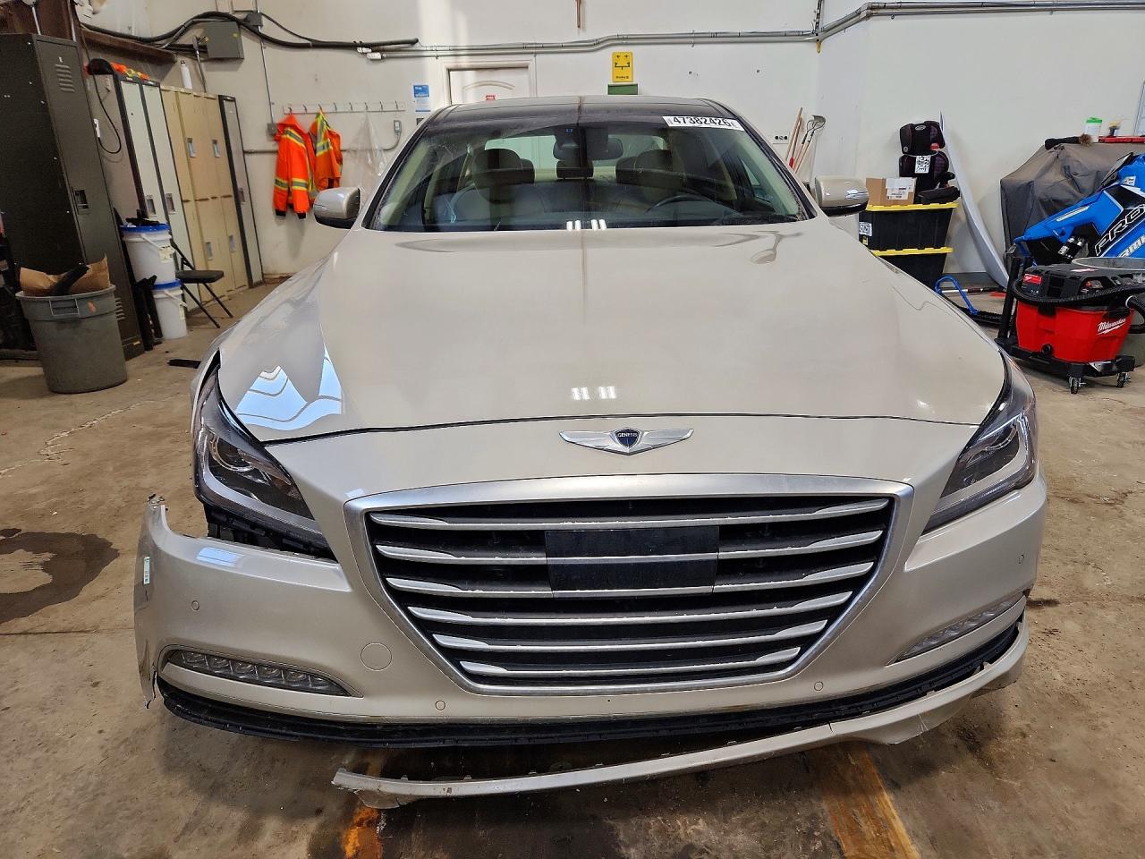 2015 Hyundai Genesis 3.8l Gold vin: KMHGN4JEXFU078753