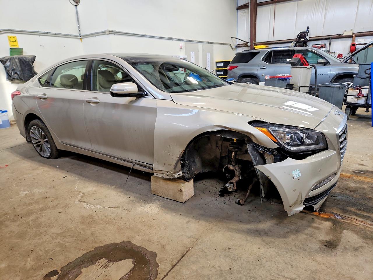2015 Hyundai Genesis 3.8l Gold vin: KMHGN4JEXFU078753