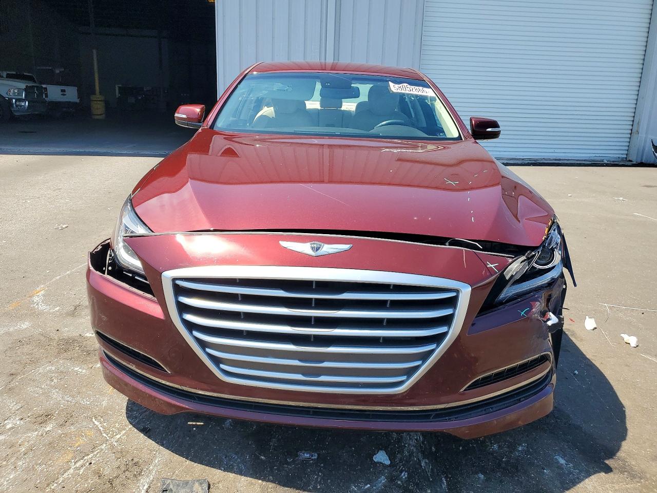 2015 Hyundai Genesis 3.8l Maroon vin: KMHGN4JEXFU080521