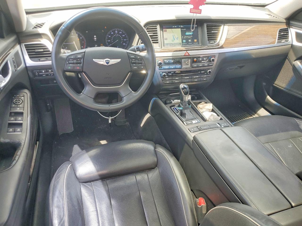 2015 Hyundai Genesis 3.8l Black vin: KMHGN4JEXFU081958