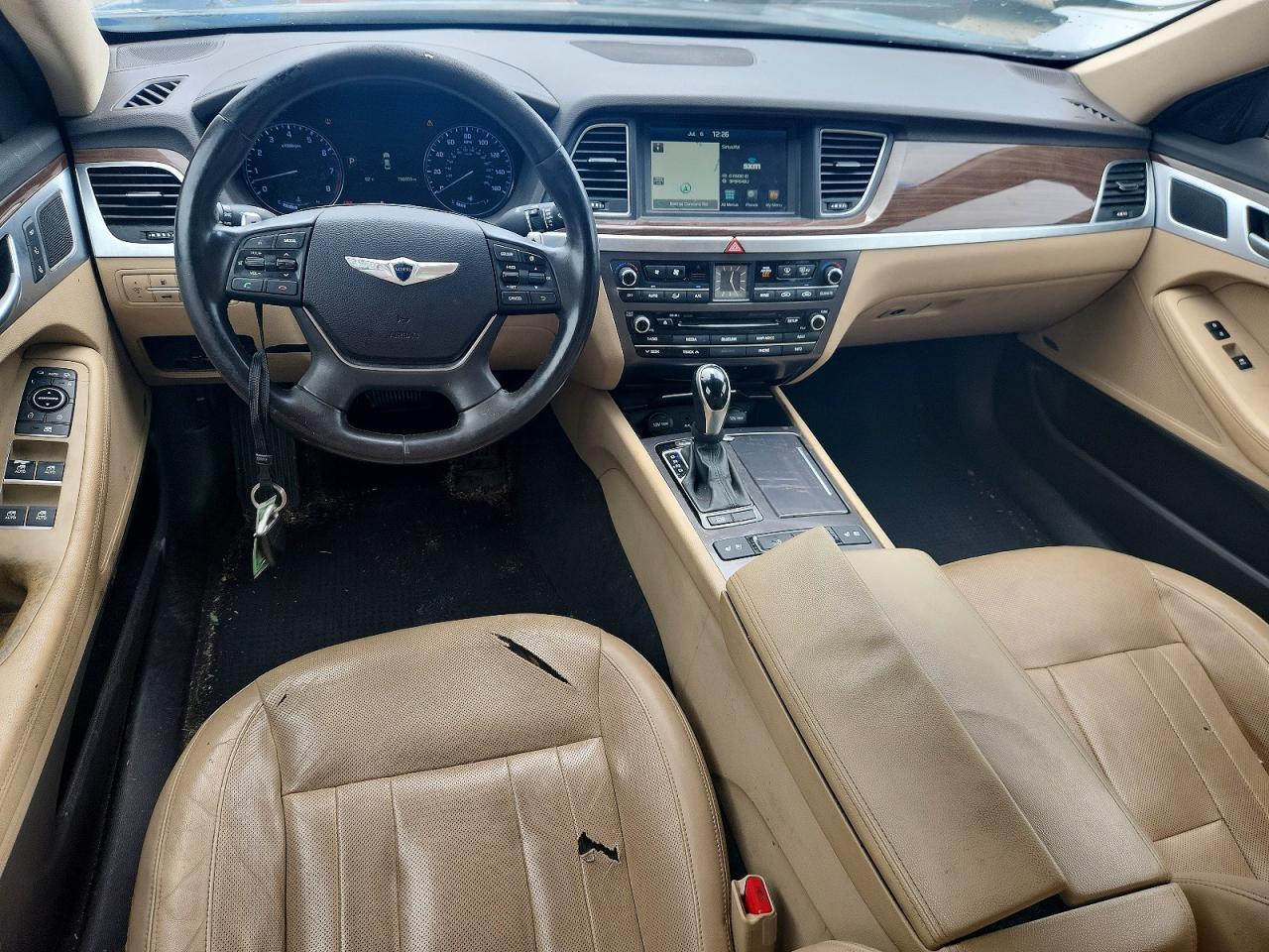 2015 Hyundai Genesis 3.8l Brown vin: KMHGN4JEXFU084178