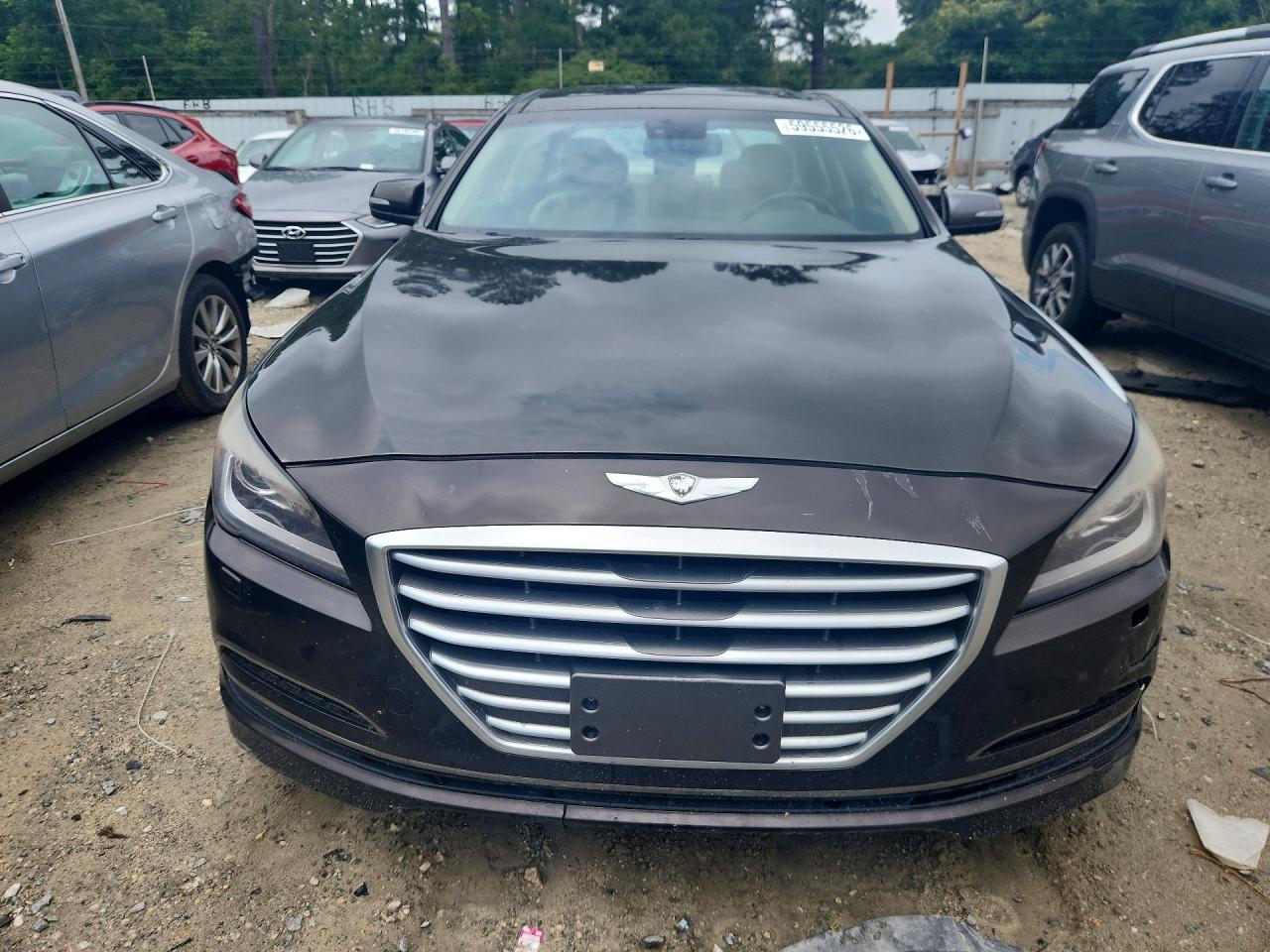 2015 Hyundai Genesis 3.8l Brown vin: KMHGN4JEXFU084178