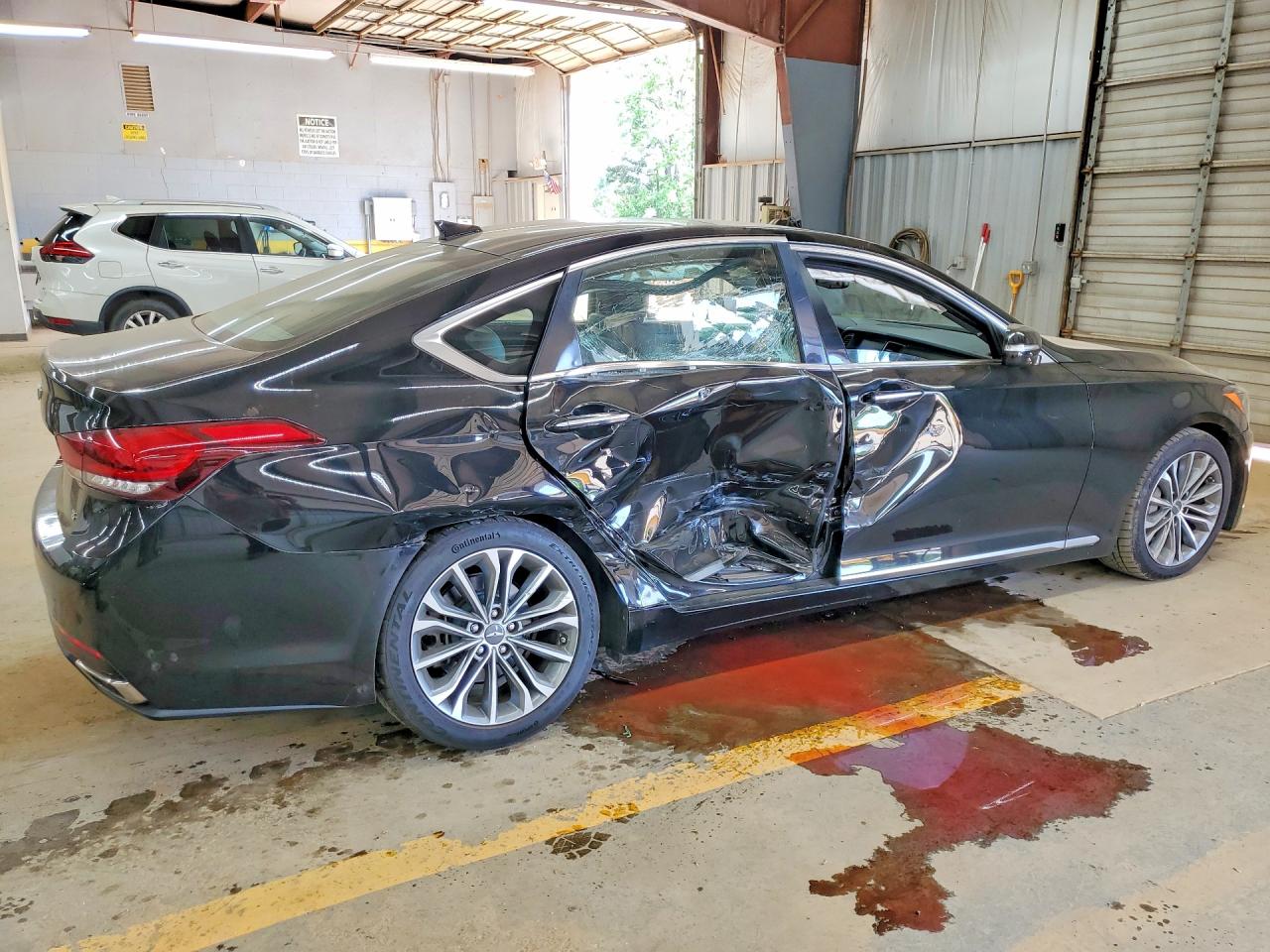 2015 Hyundai Genesis 3.8l Black vin: KMHGN4JEXFU092345