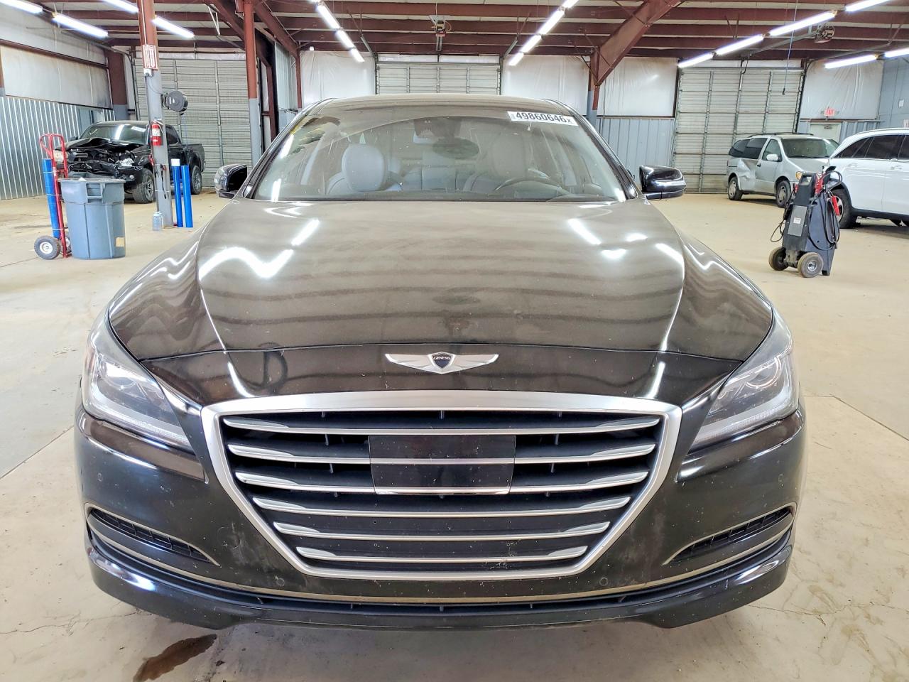 2015 Hyundai Genesis 3.8l Black vin: KMHGN4JEXFU092345