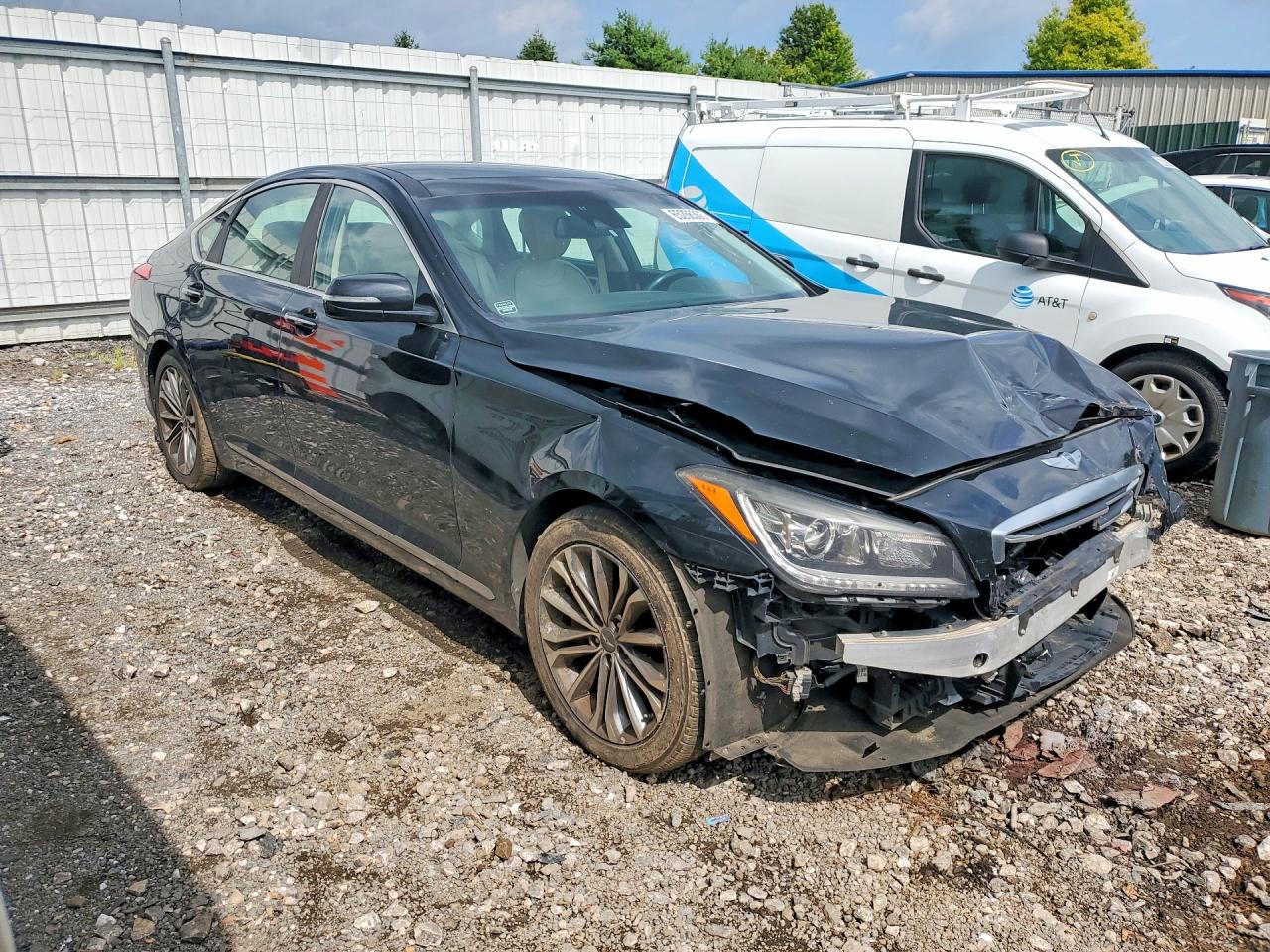 2015 Hyundai Genesis 3.8l Черный vin: KMHGN4JEXFU094418